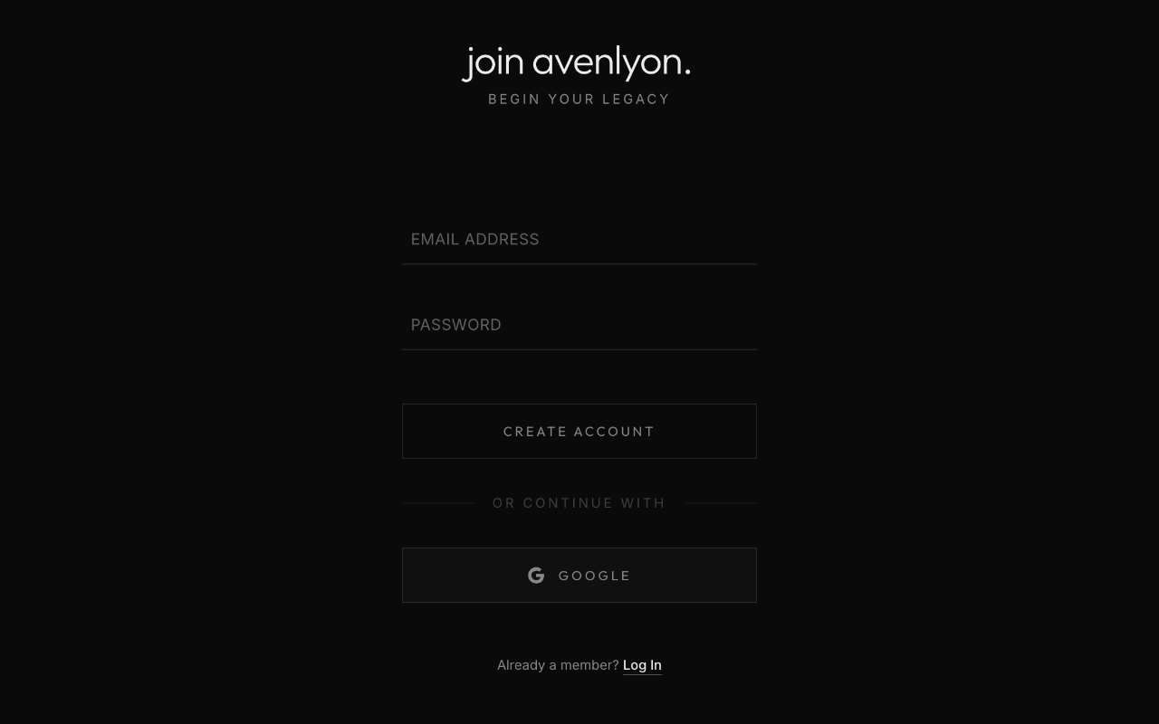 1. Create Your Account