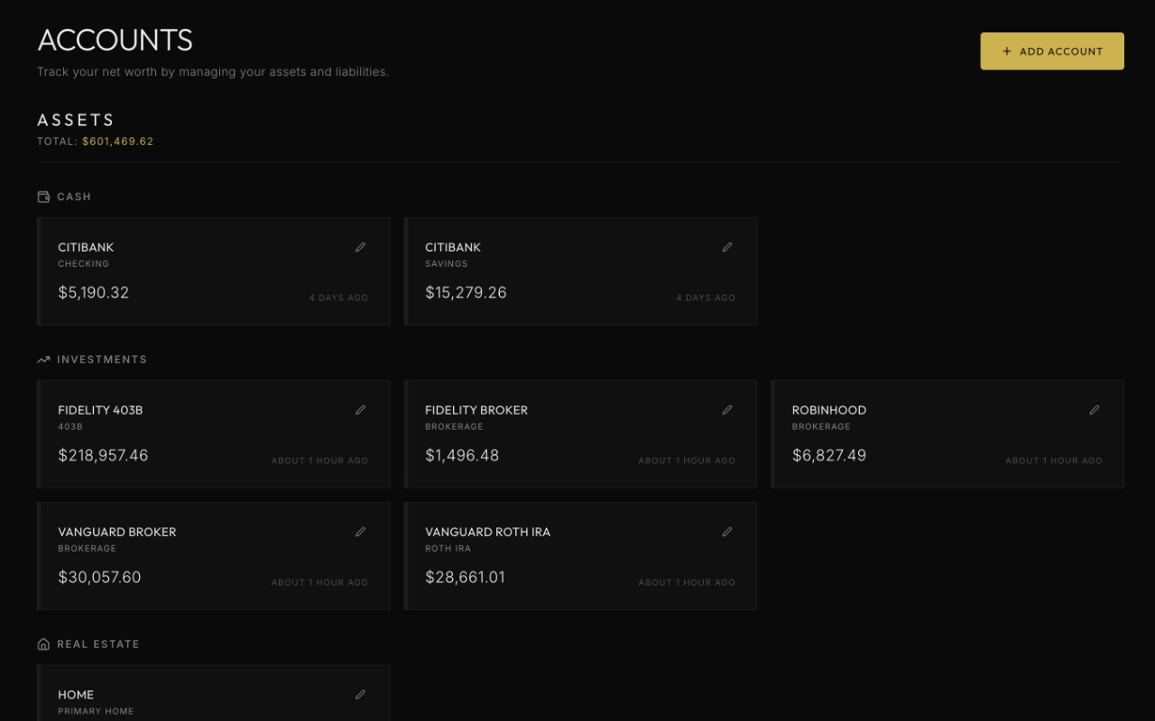 3. Connect Your Accounts